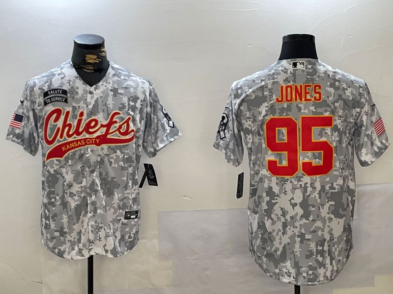 Men Kansas City Chiefs #95 Jones Nike Arctic Camo 2024 Salute to Service Limited NFL Jersey style 5